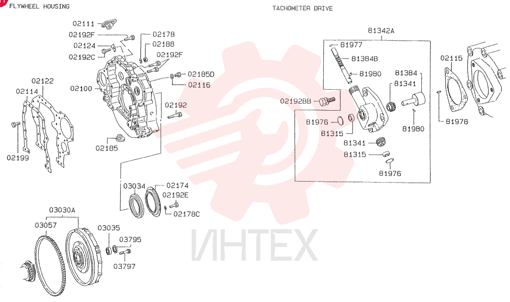 HOUSING, FLYWHEEL, 9809.1-