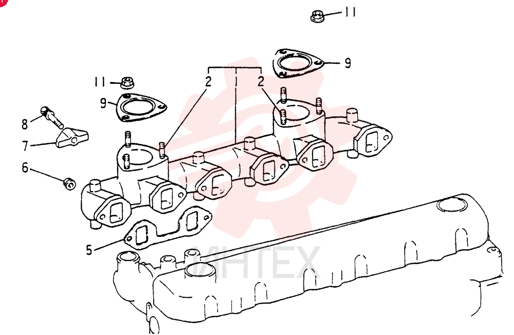 Схема (6DR5) - MITSUBISHI DIESEL ENGINE (1/06-12/06) VAME008736
