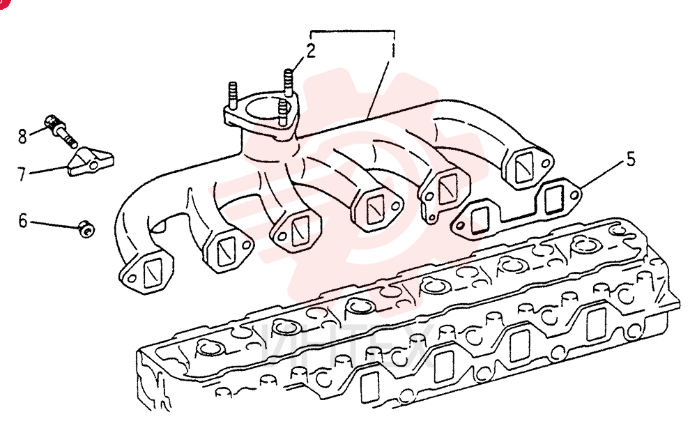 Схема (6DR5) - MITSUBISHI DIESEL ENGINE (1/06-12/06) VAME008746