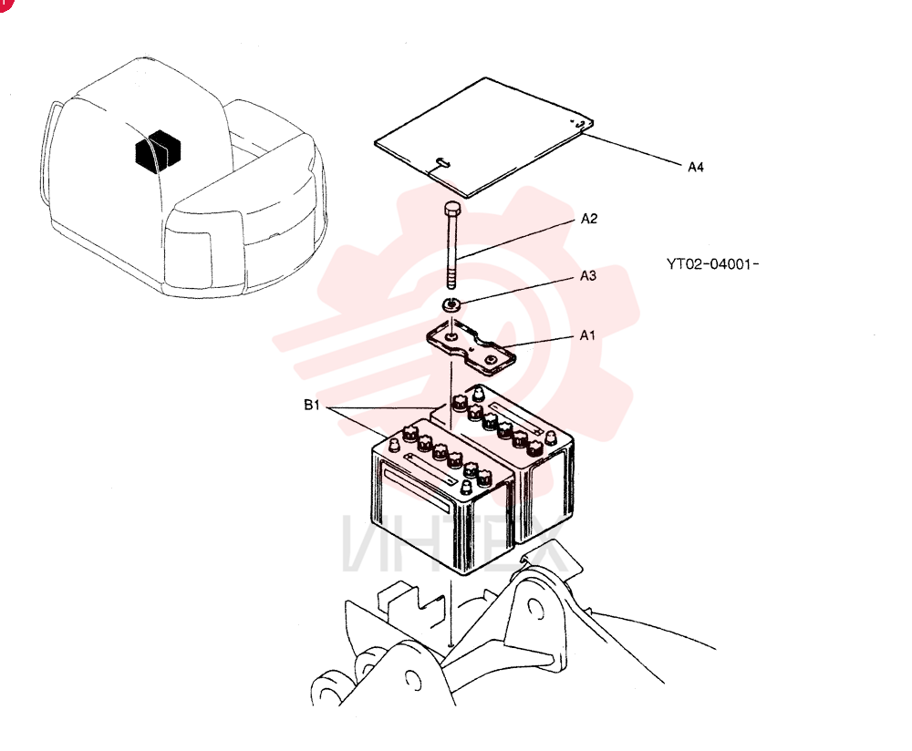 BATTERY INSTAL YT72E00001F1