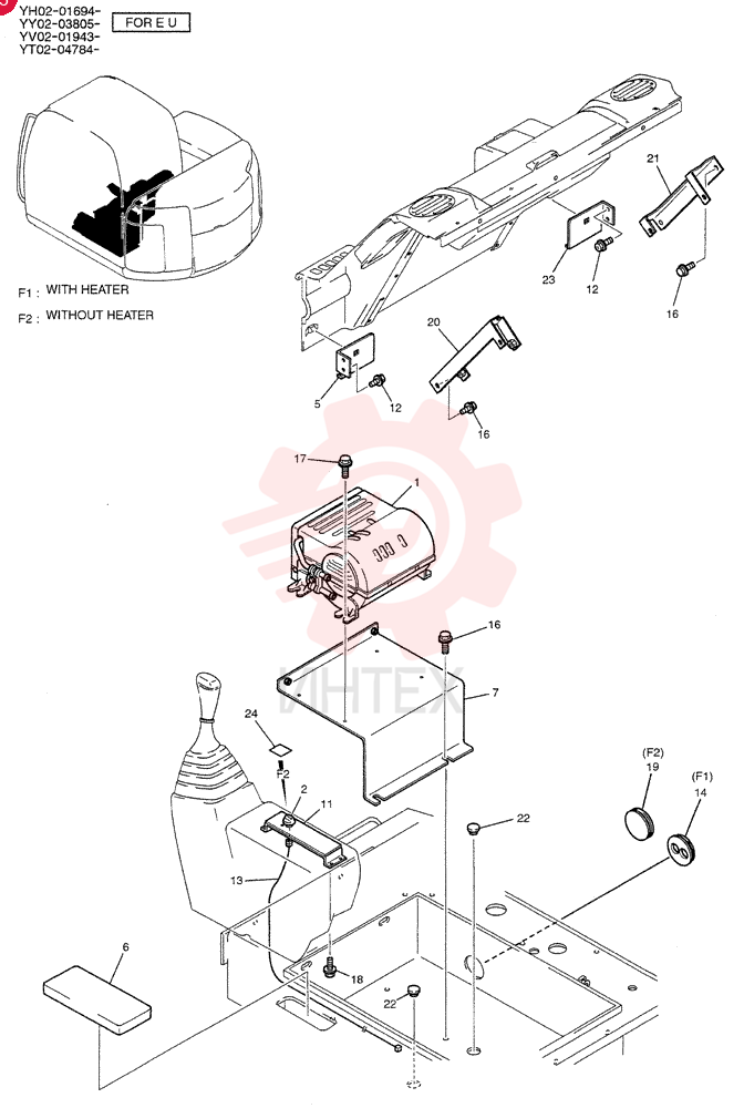 HEATER ASSY (WITH HEATER) YT21M00004F1