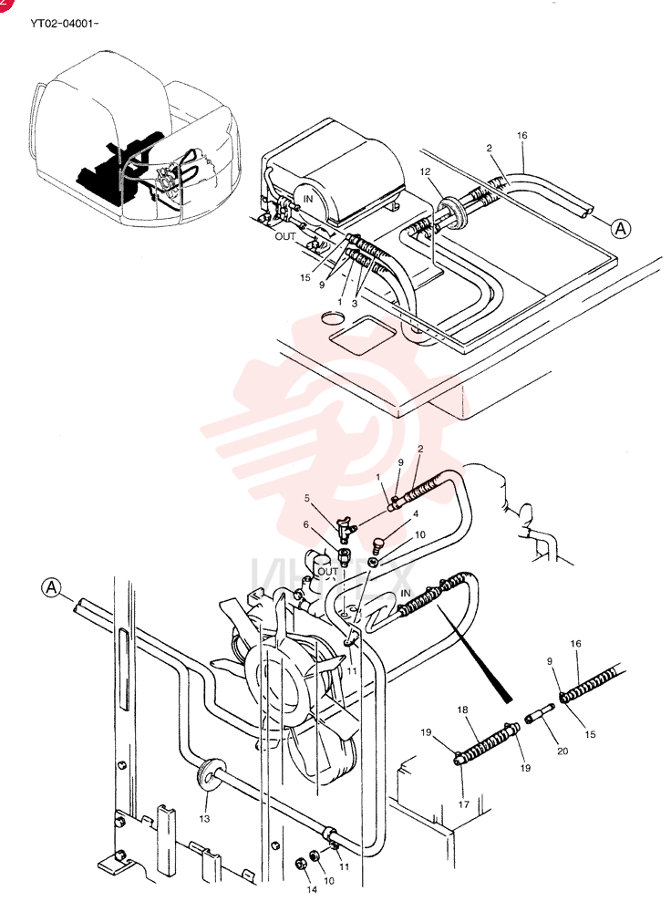 HOSE ASSY, HEATER YT21M00001F1