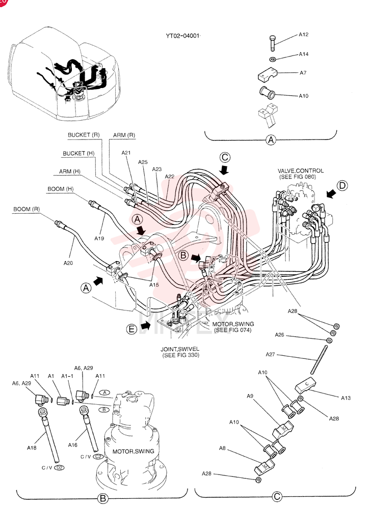 HYD LINE ,UPP YT03H00027F1 (1)