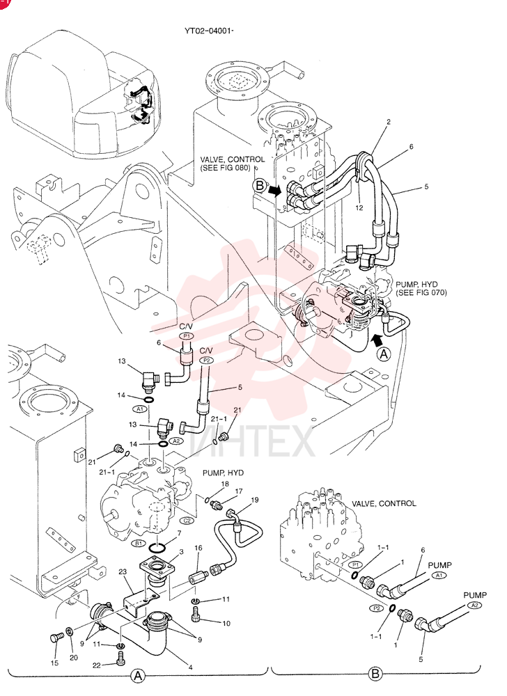 HYD LINES, PUMP YT30H00003F1