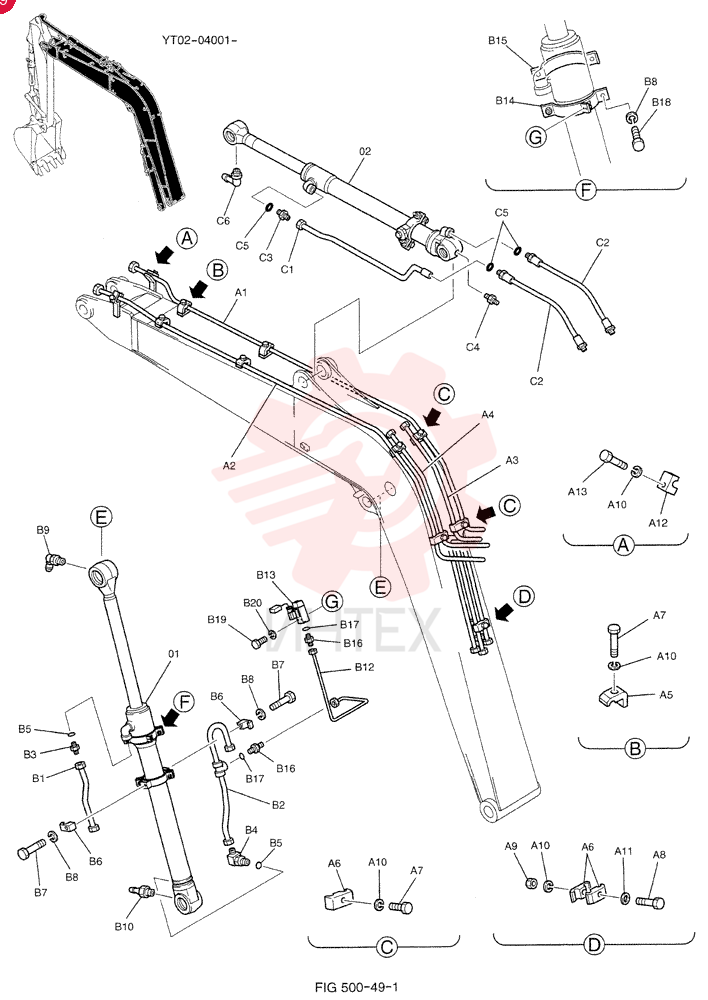 HYDRAULIC CYLINDER YT01V00017F1 (3)