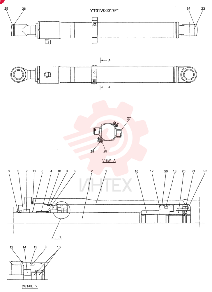 HYDRAULIC CYLINDER YT01V00017F1 (4)