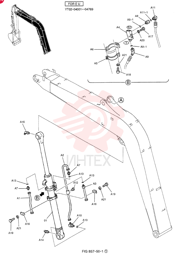 HYDRAULIC CYLINDER YT01V00017F1 (6)