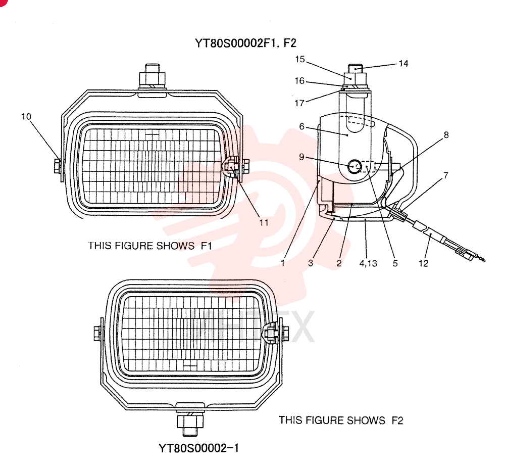 LIGHT ASSY. YT80S00002F1
