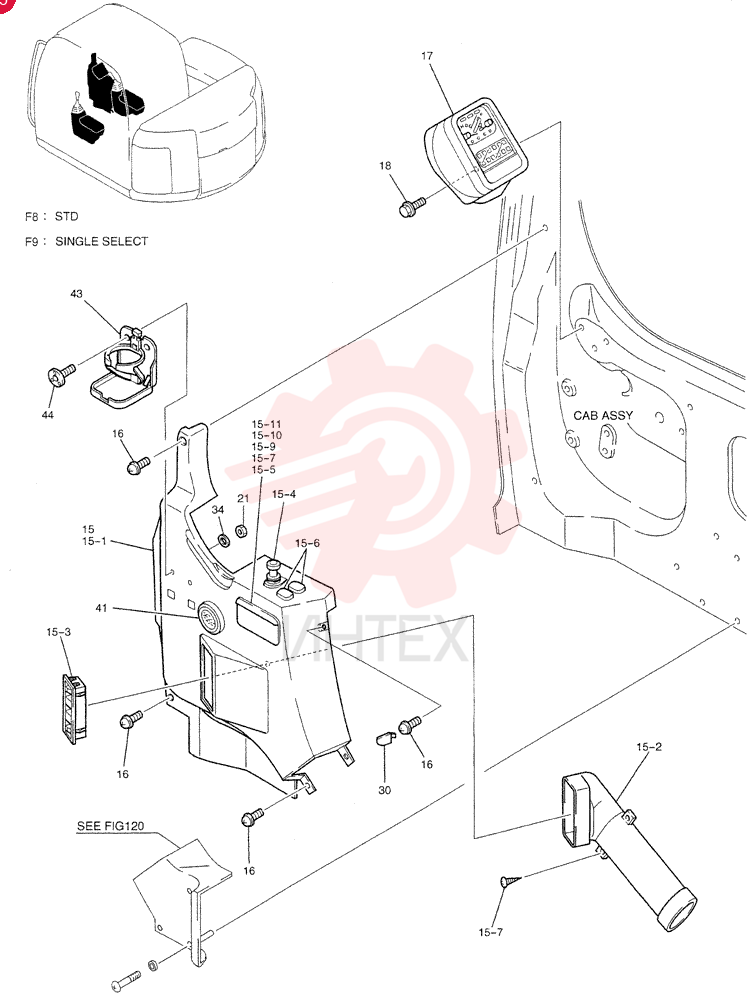 PANEL ASSY, INSTRUEMENT(STD) YT17M00009F8 (1)