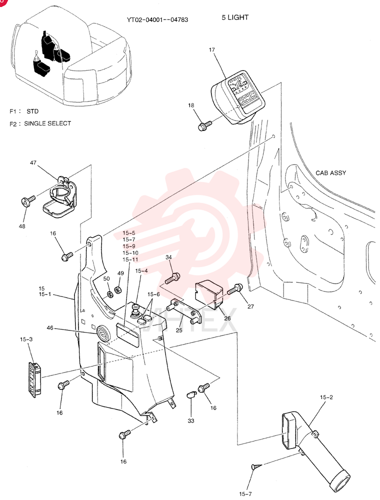 PANEL ASSY, INSTRUMENT (STD) YT17M00010F1 (1)