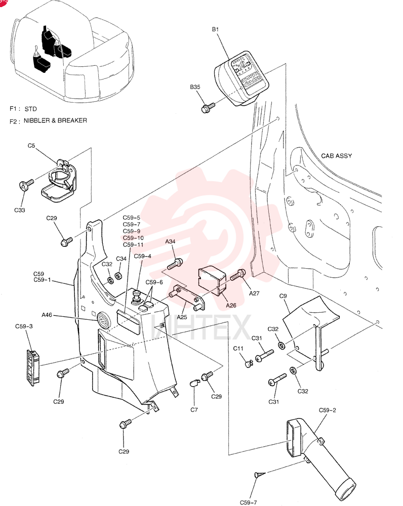 PANEL ASSY, INSTRUMENT (STD) YT17M00012F1 (1)