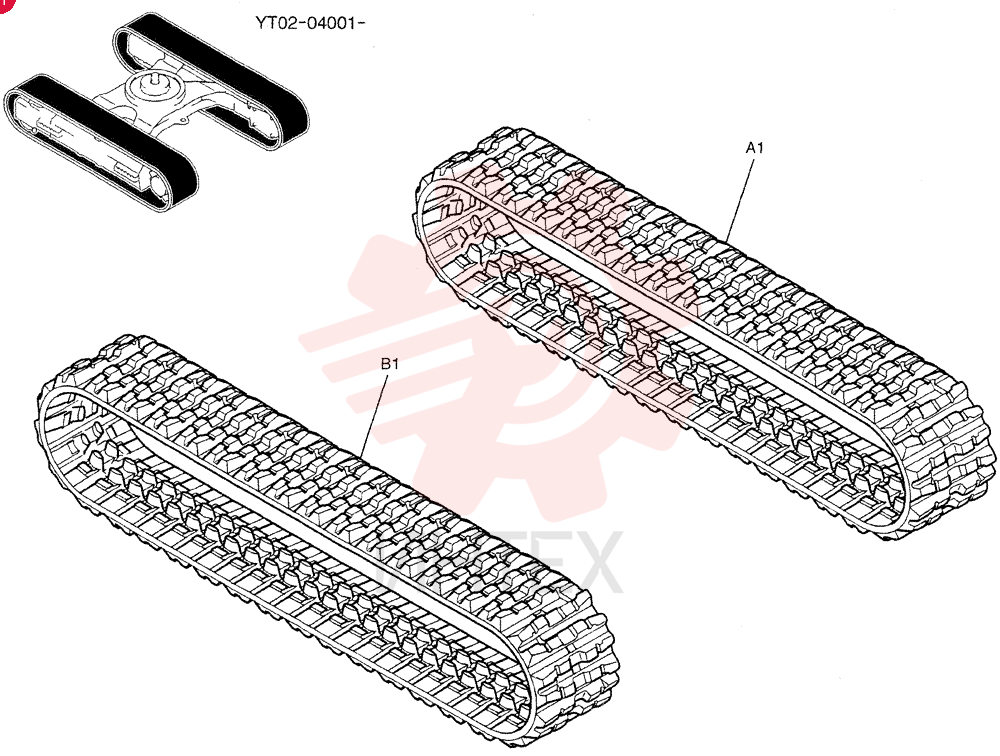 RUBBER TRACK YR61D00009P1