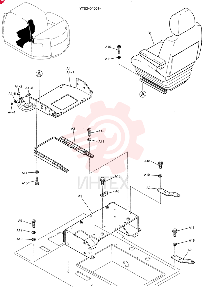 SEAT ASSY. YT25M00026F1 (1)