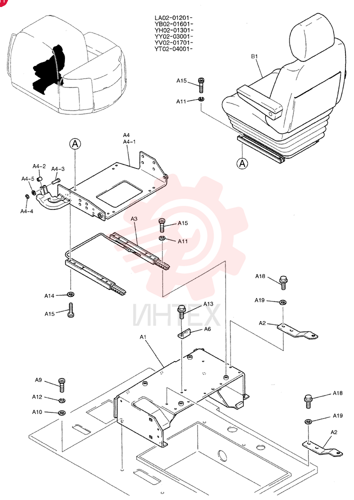 SEAT ASSY. YT25M00026F1 (2)