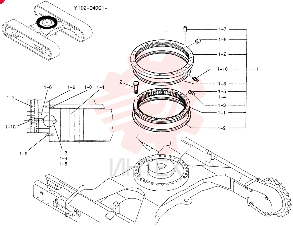 SLEWING RING LE40F00001F1