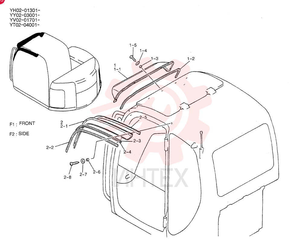 SUN VISOR YT55C00001F1