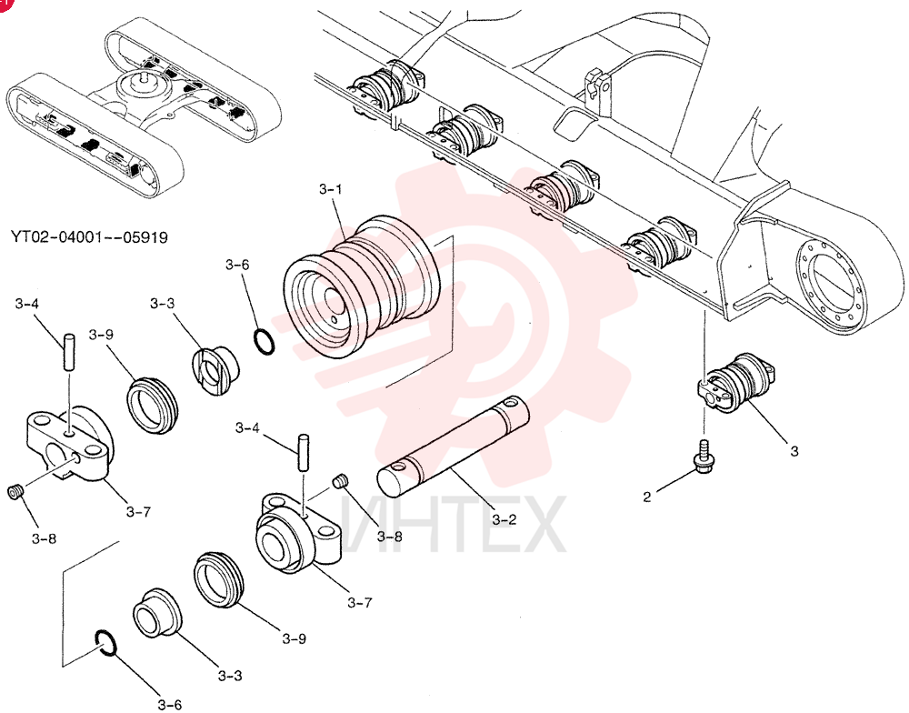 TRACK ROLLER LE64D00004F2