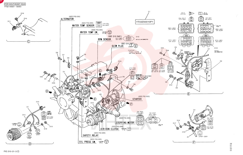 WIRE HARNESS YT13E00019F1 (8)