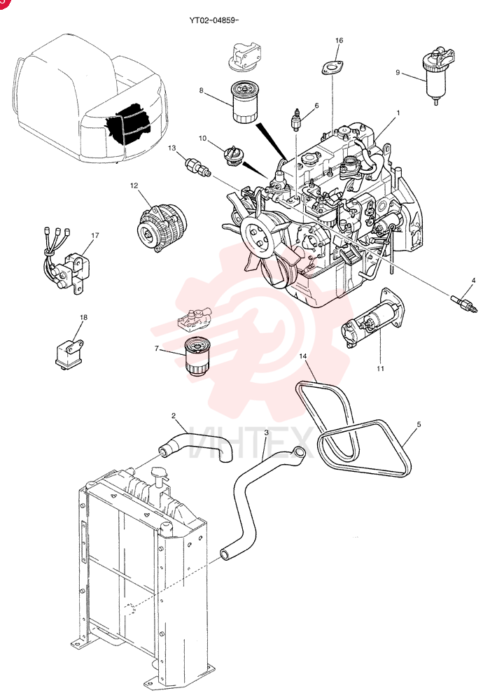 ENGINE YT02P00007F3