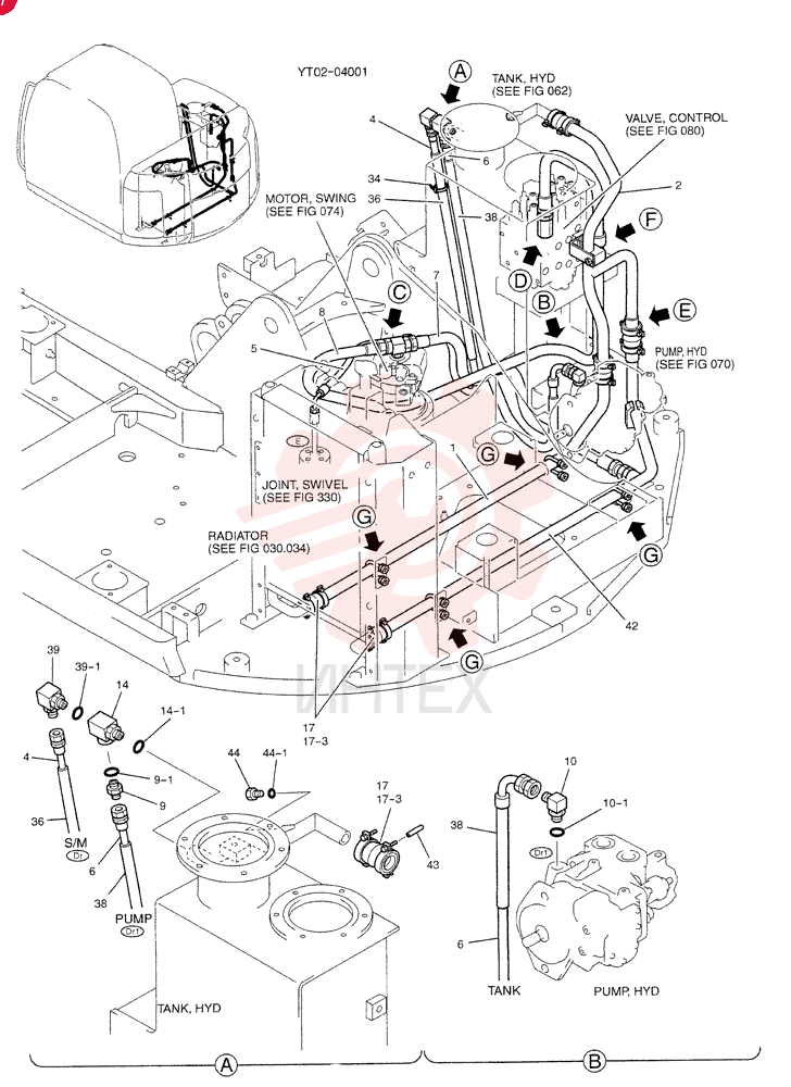 HYD LINES RETURN YT32H00009F1 (1)