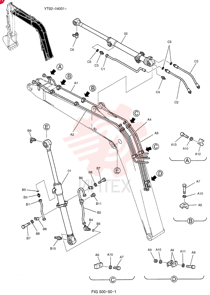 HYDRAULIC CYLINDER YT01V00017F1 (3)