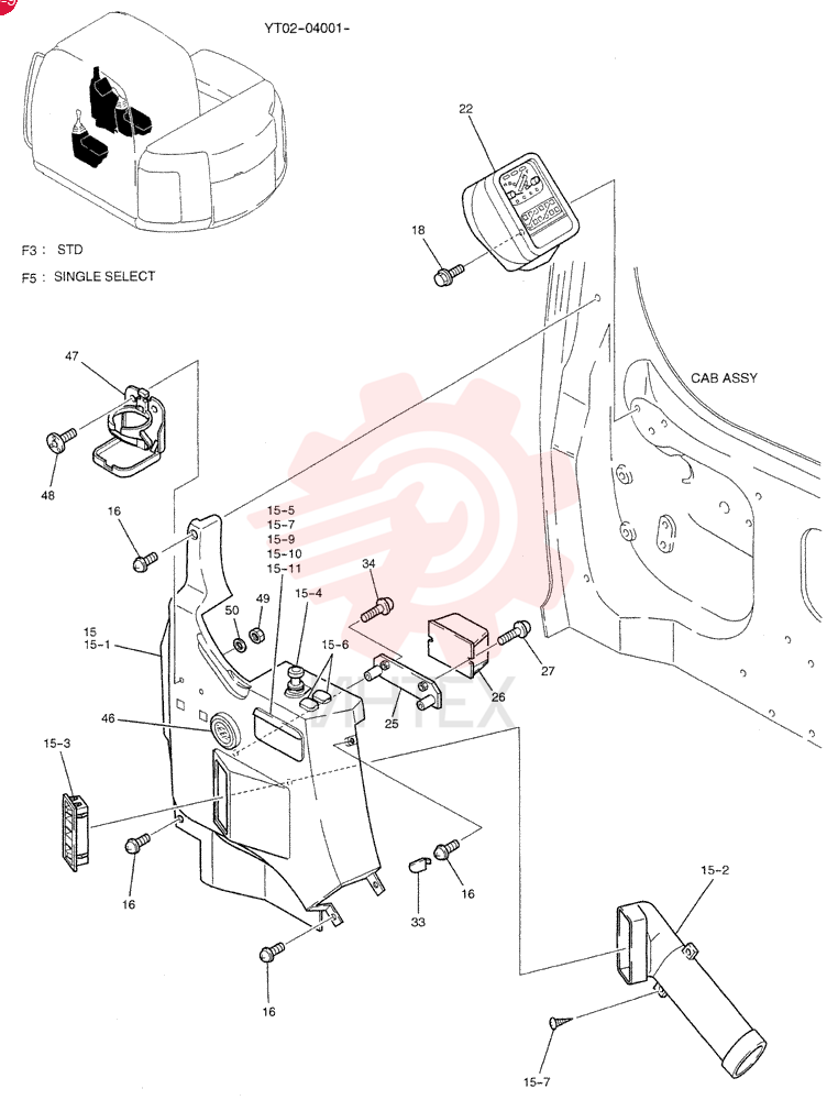 PANEL ASSY, INSTRUMENT (STD) YT17M00010F3 (1)