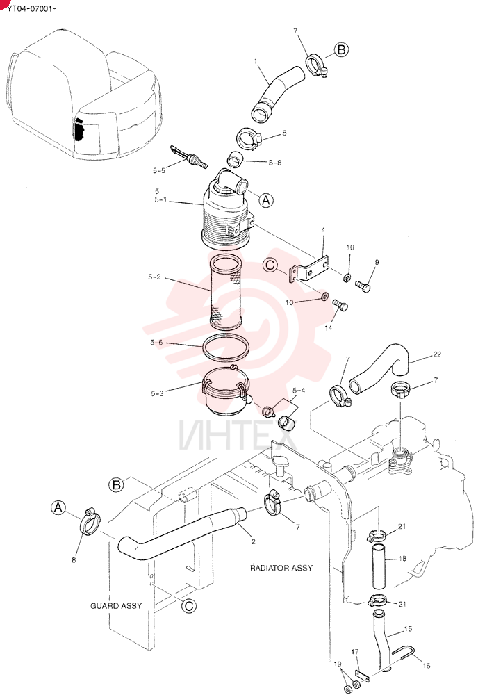 CLEANER ASSY, AIR YT11P00006F1