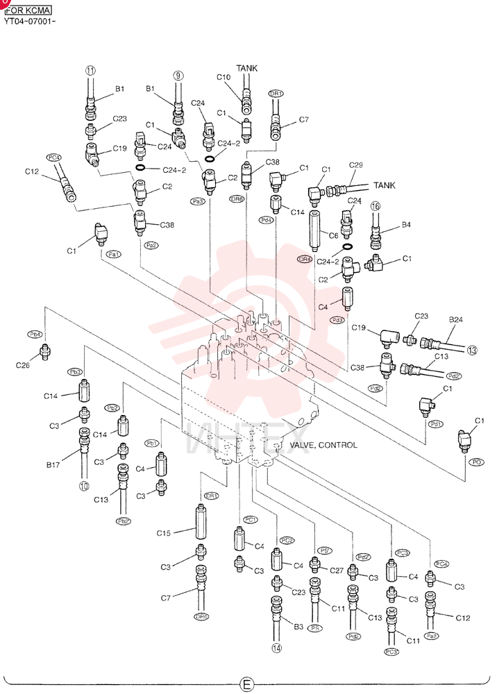 CONTROL LINES, REMOTE YT68H00030F2 (5)