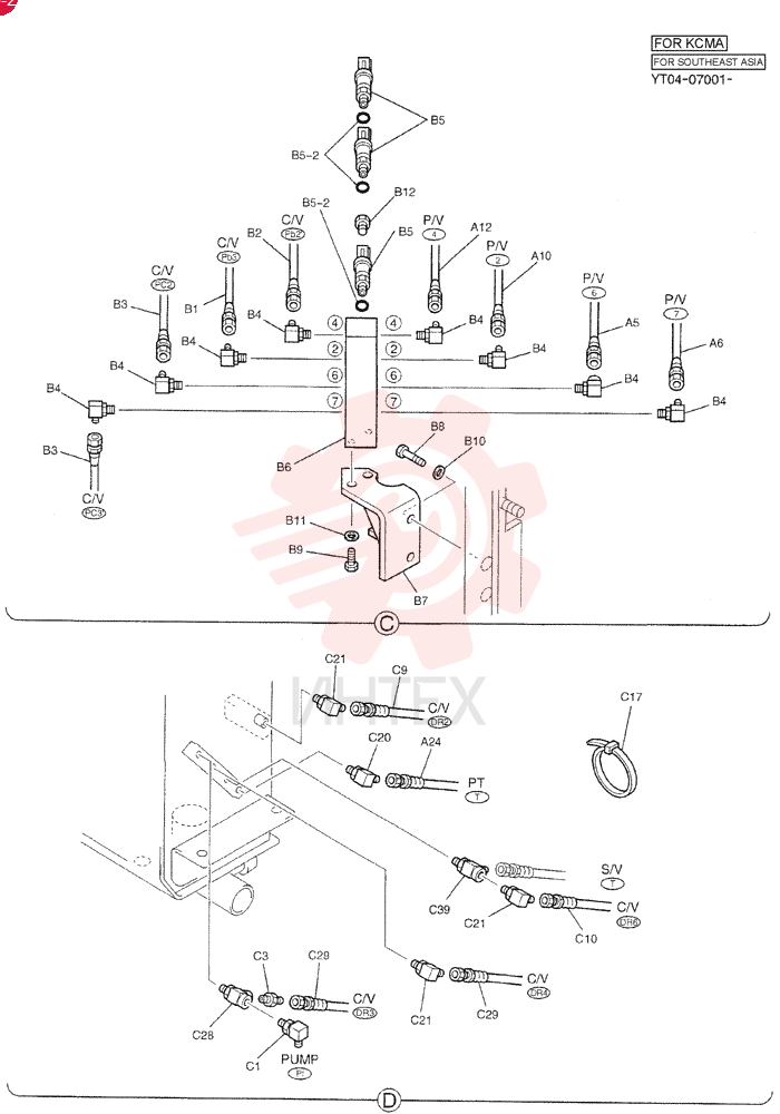 CONTROL LINES, REMOTE YT68H00044F2 (5)