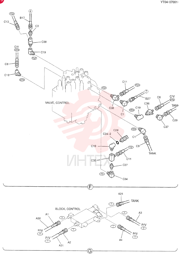CONTROL LINES, REMOTE YT68H00048F2 (4)