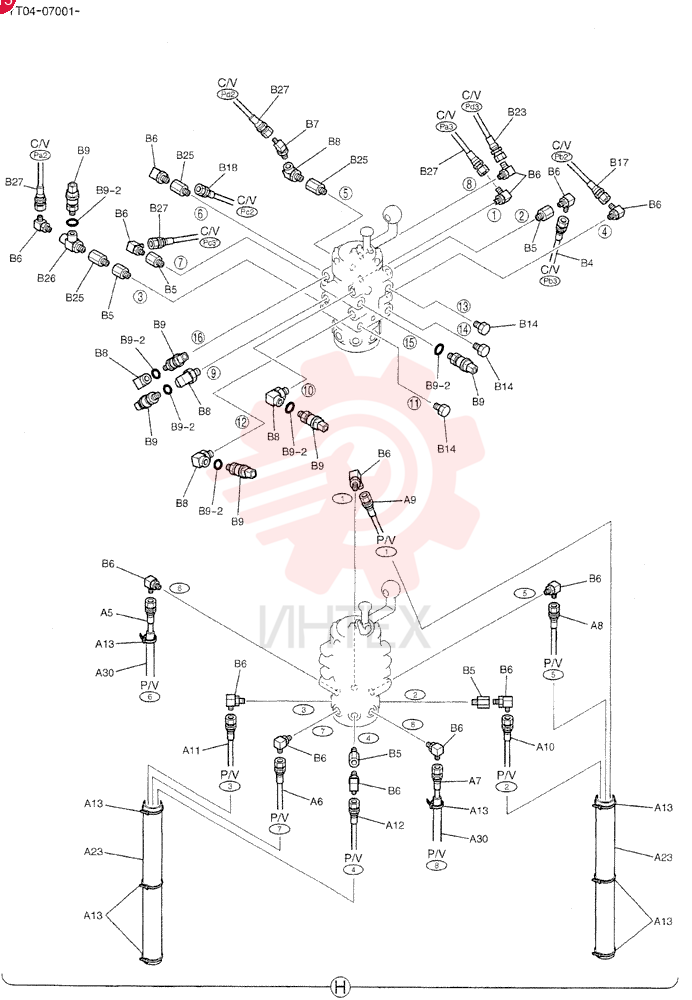 CONTROL LINES, REMOTE YT68H00048F2 (5)