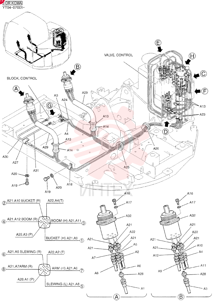CONTROL LINES, REMOTE YT68H00030F2 (2)