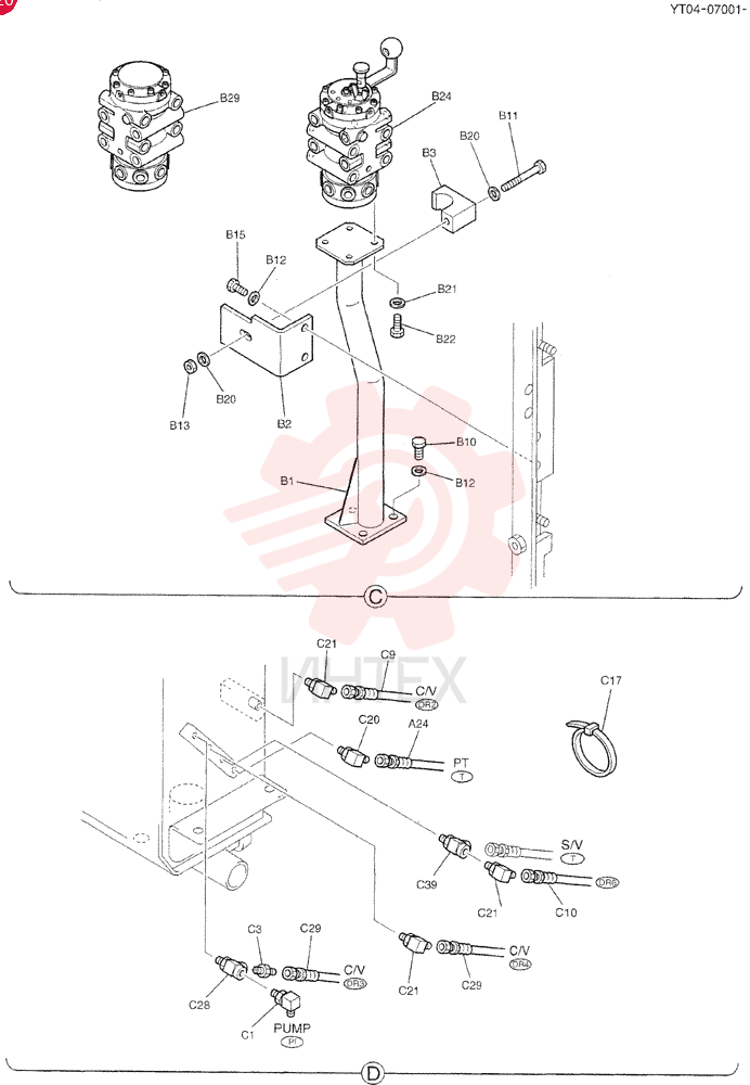 CONTROL LINES, REMOTE YT68H00048F2 (1)