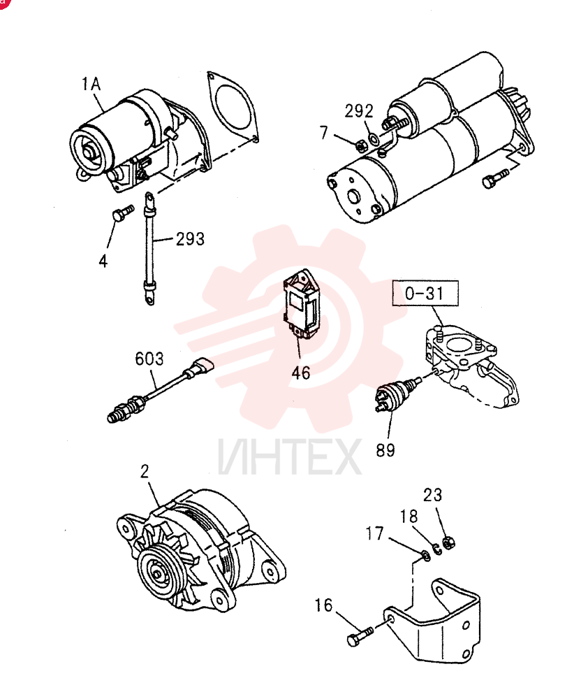 ENGINE ELECTRICAL CONTROL PARTS 0-60A