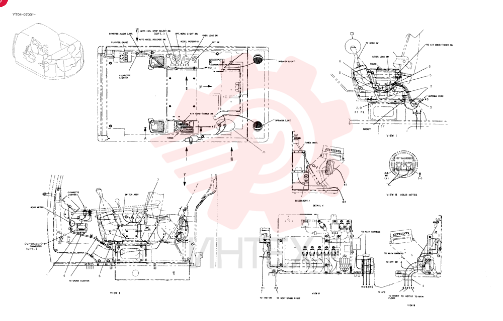 HARNESS ASSY, CAB (KCME, FK) YT14E00019F1 (2)