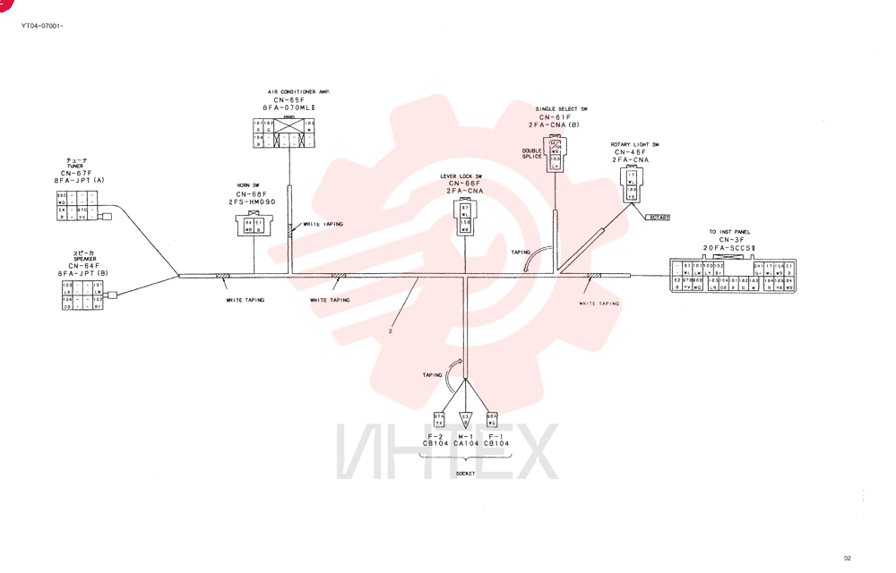HARNESS ASSY, CAB (KCME, FK) YT14E00019F1 (3)