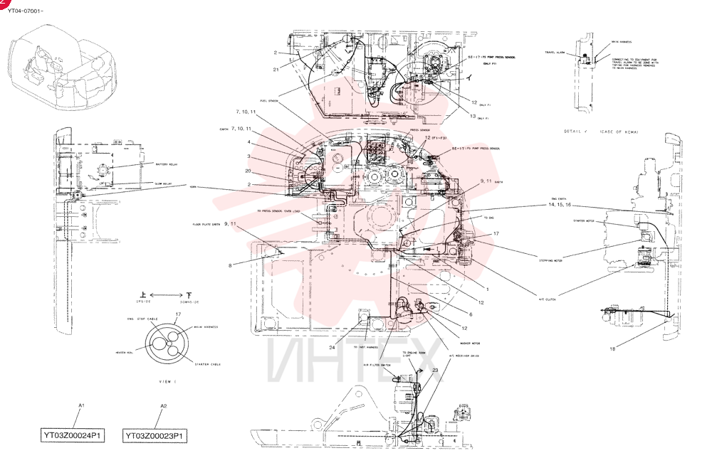HARNESS ASSY, UPP (P3 WITH PUMP) YT13E00035F1 (2)
