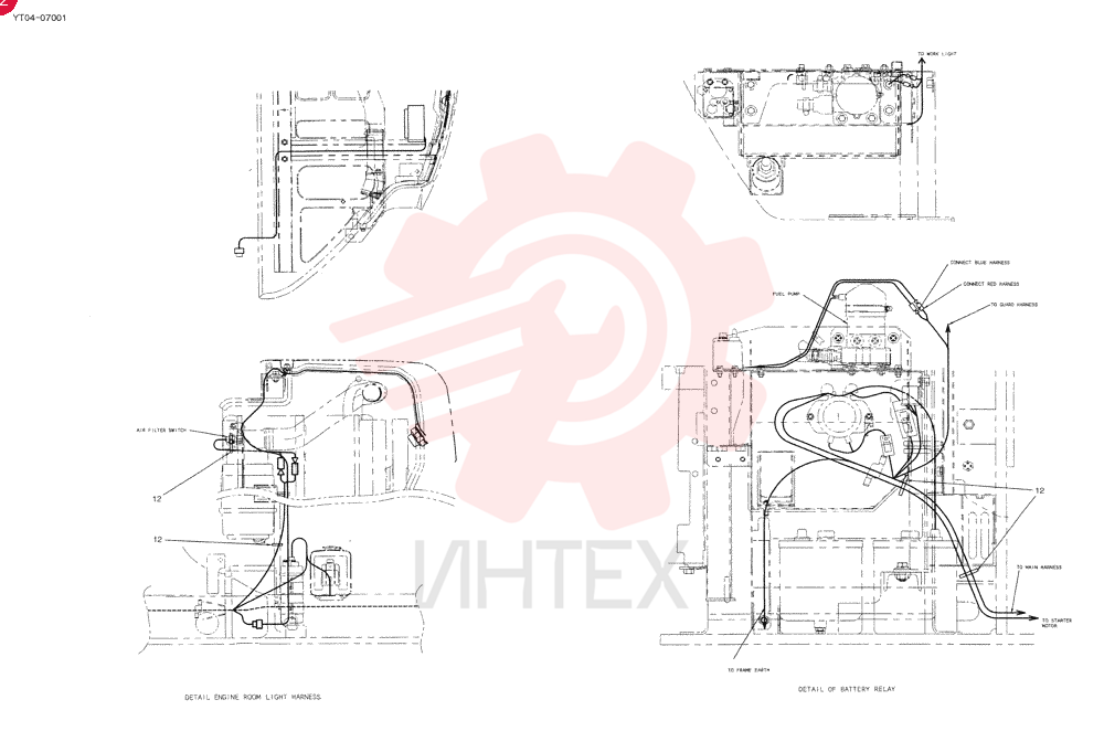 HARNESS ASSY, UPP (P3 WITH PUMP) YT13E00035F1 (3)