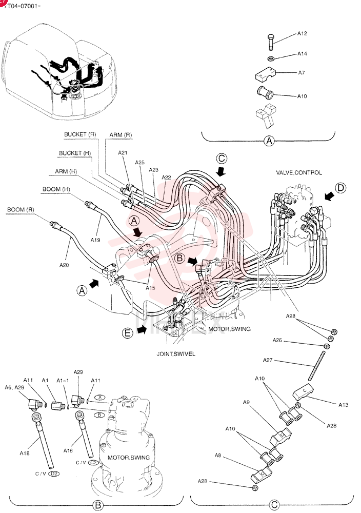 HYD LINES, UPP YT03H00027F1 (1)
