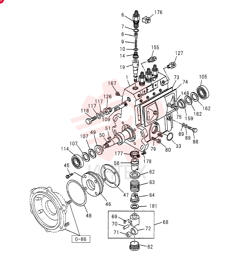 INJECTION PUMP 0-80