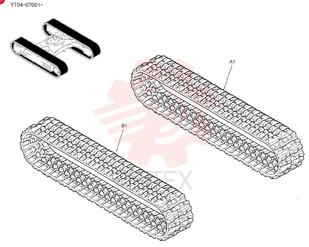 RUBBER TRACK YR61D00009P1