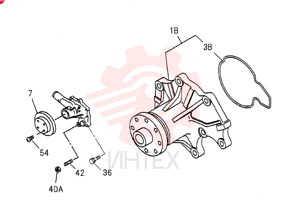 WATER PUMP AND CORROSION RESISTOR 0-30A