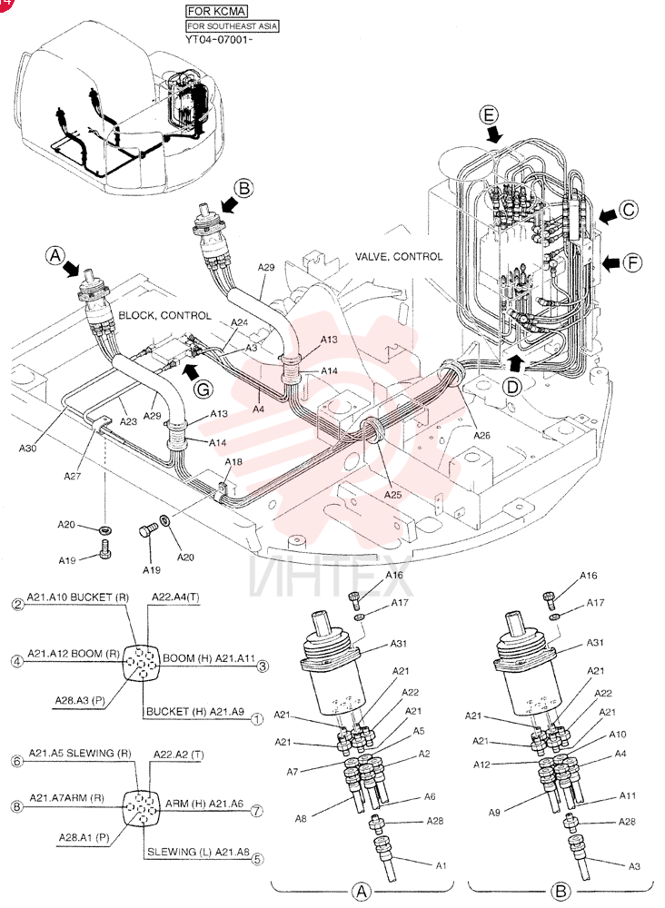 CONTROL LINES, REMOTE YT68H00044F2 (7)