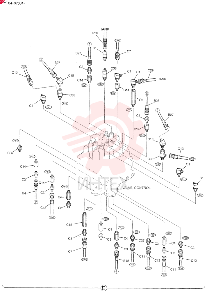 CONTROL LINES, REMOTE YT68H00048F2 (4)