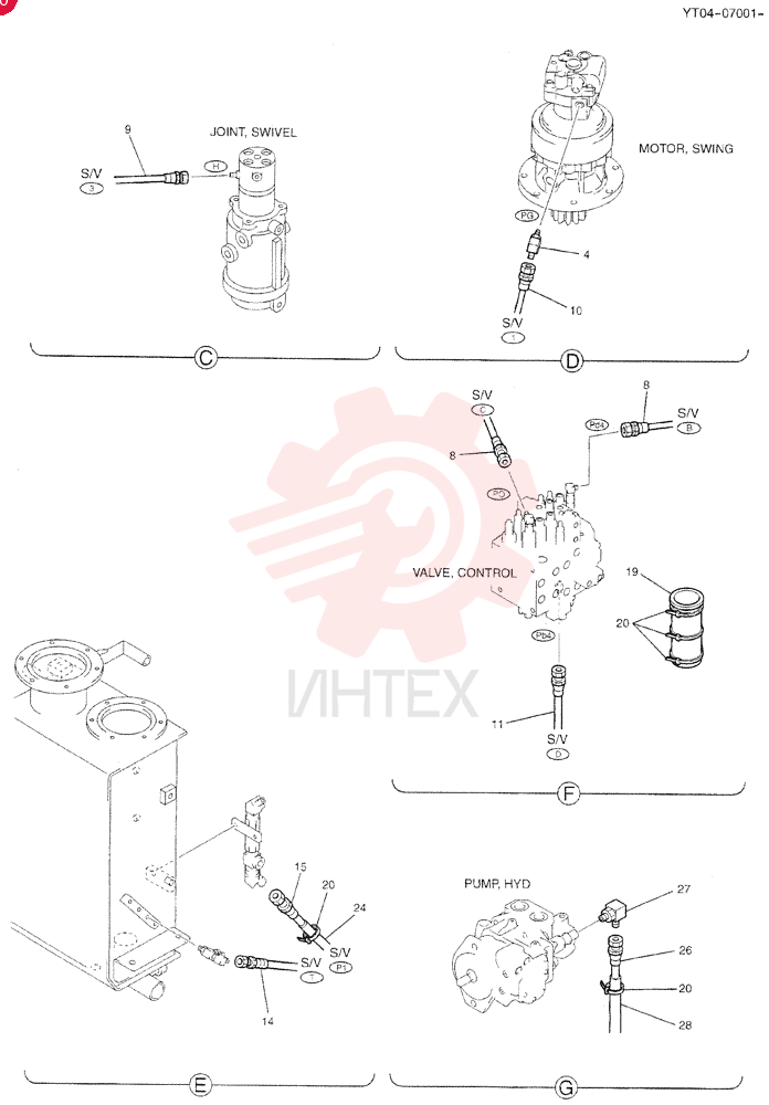 CONTROL LINES, VALVE YT64H00038F3 (1)