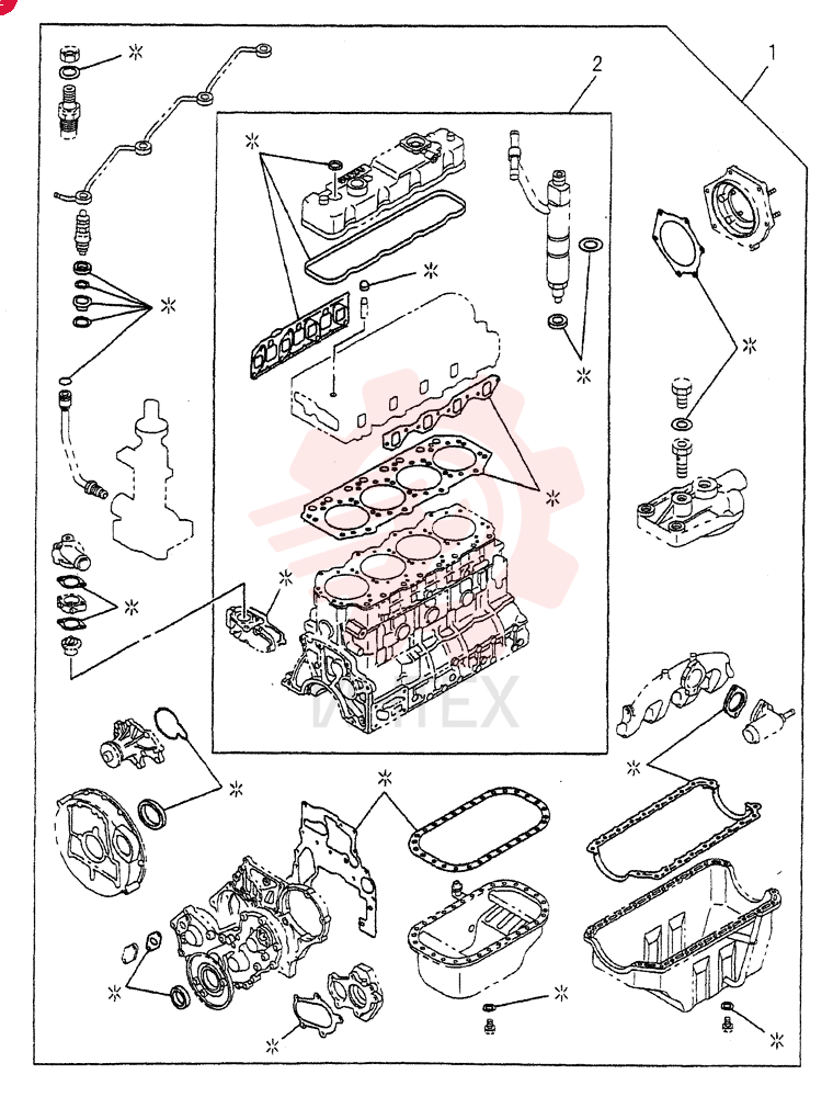ENGINE GASKET KIT 0-05A