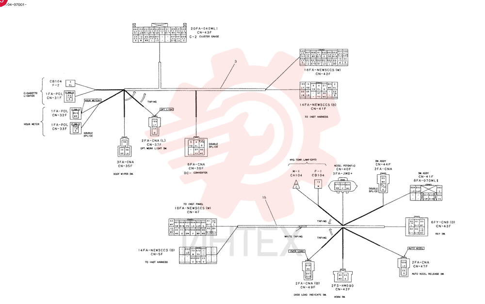 HARNESS ASSY, CAB YT14E00015F6 (2)