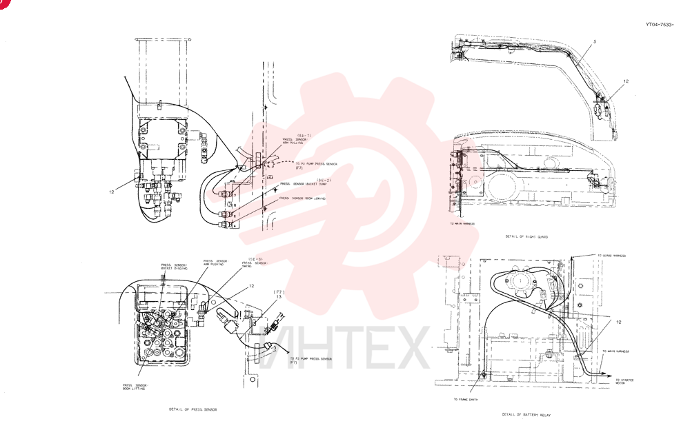 HARNESS ASSY, UPP (P3 WITHOUT PUMP) YT13E00036F6 (1)