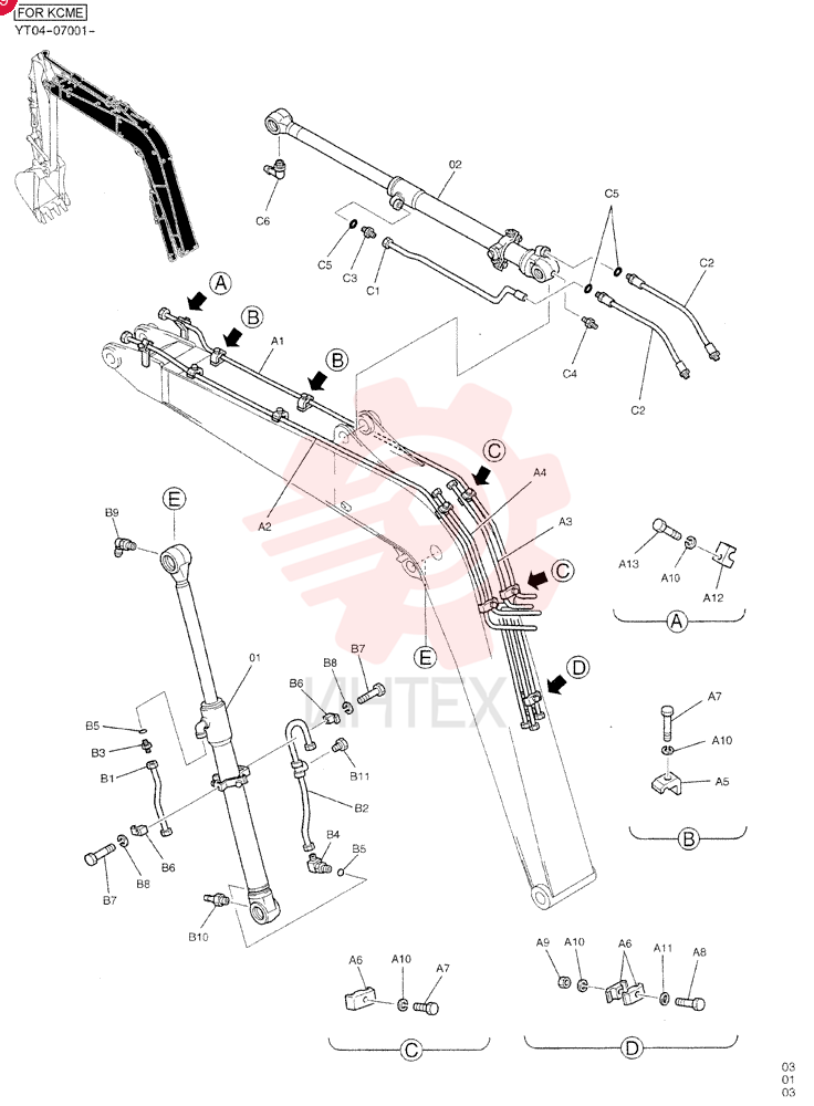 HYDRAULIC CYLINDER YT01V00017F1 (3)