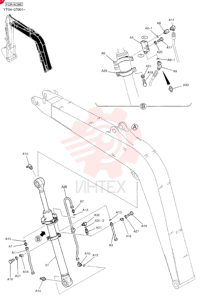 HYDRAULIC CYLINDER YT01V00017F1 (5)